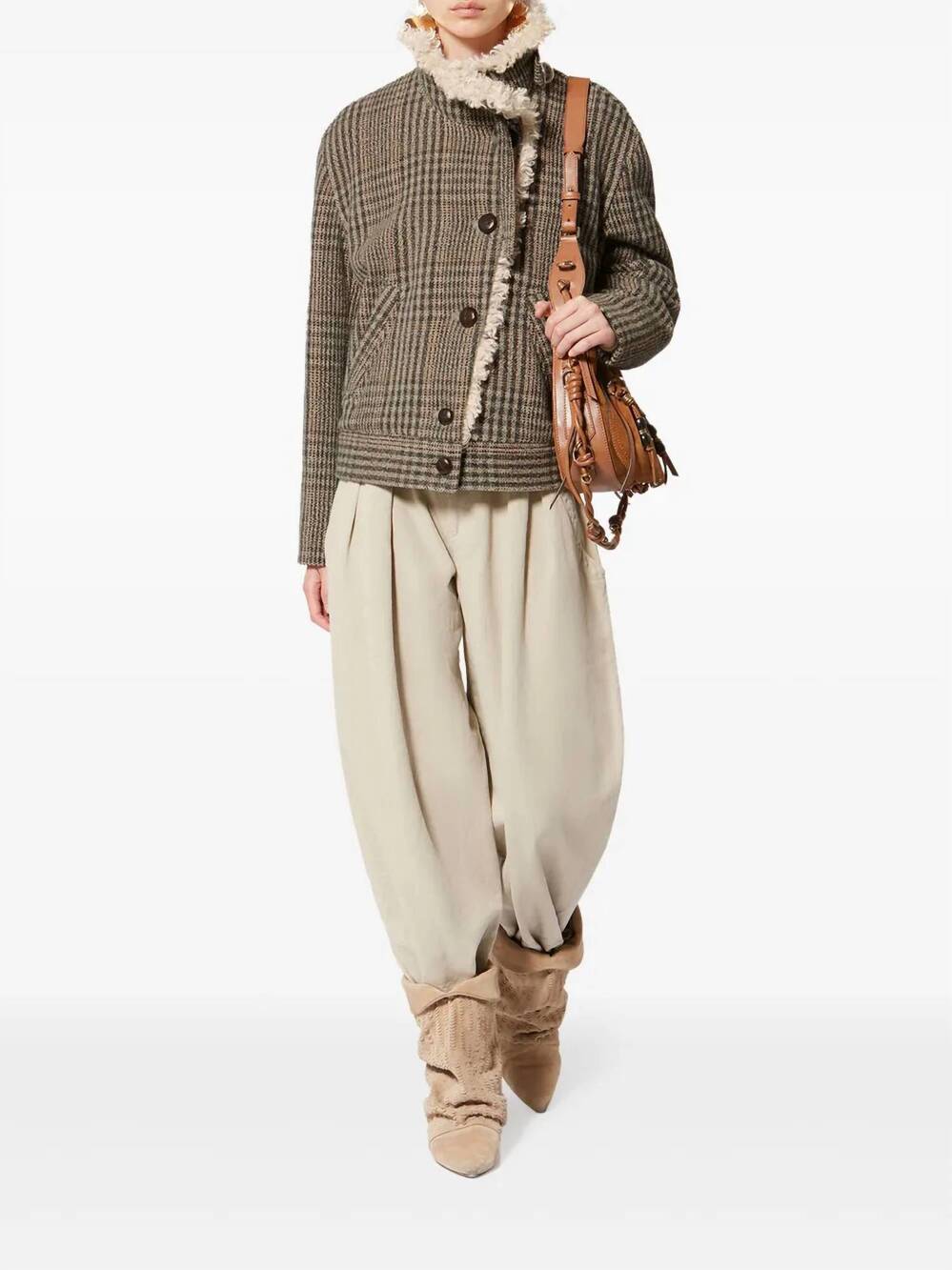 NEW ISABEL MARANT fadia coat in beige